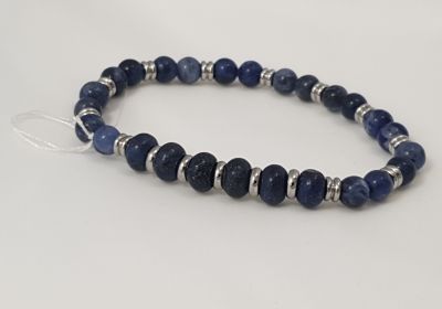 Bracelet perle en lapis lazuli